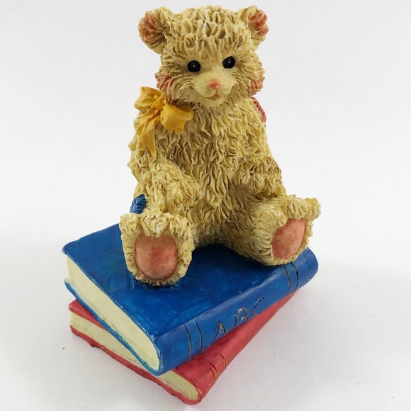 Vintage YOUNG'S Resin Bear Figurines - Rustic Baby Bears Nursery Collection - Picture 7 of 14